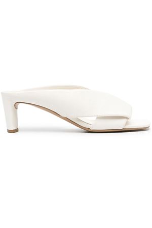White Moor leather mules DEL CARLO | 11708BIANCO
